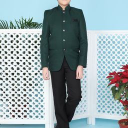 Jeetethnics Boys  Single-Breasted Two-Piece Bandhgala Party Suit image 1