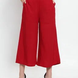 Clora Creation Women Smart Easy Wash High-Rise Culottes-image-11