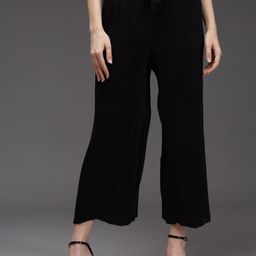 BAESD Women Mid-Rise Smart Organic Cotton Culottes Trousers-image-69