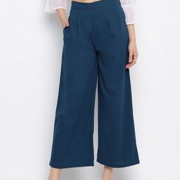 Mayra Women Pleated Culottes Trousers-image-60