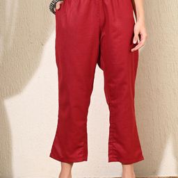 DECKEDUP Women Mid-Rise Peg Trousers-image-45