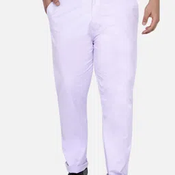 John Pride Men Plus Size Mid-Rise Easy Wash Chinos Trousers-image-54
