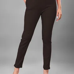 NEXSUS Women Mid-Rise Regular Fit Cigarette Trousers-image-88