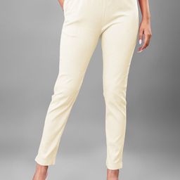 NEXSUS Women Mid-Rise Regular Fit Easy Wash Cigarette Trousers-image-90