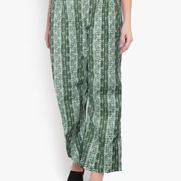 Indietoga Women Printed Ethnic Printed Comfort Easy Wash Parallel Trousers-image-74