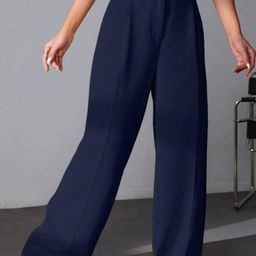 BROADSTAR Women Smart High-Rise Easy Wash Parallel Trousers-picture-8