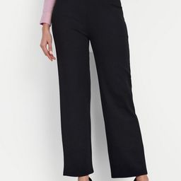 BROADSTAR Women Smart Straight Fit High-Rise Easy Wash Formal Trousers-image-97