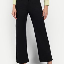 BROADSTAR Women Smart Straight Fit High-Rise Easy Wash Trousers-picture-39