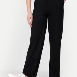 BROADSTAR Women Smart High-Rise Easy Wash Straight Fit Parallel Trousers-picture-28