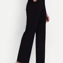 BROADSTAR Women Smart Loose Fit High Rise Stretchable Easy Wash Trousers-picture-16
