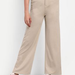 BROADSTAR Women Smart Loose Fit High-Rise Easy Wash Trousers-picture-44