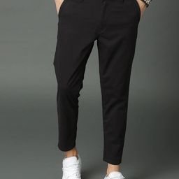 FUBAR Men Slim Fit Easy Wash Chinos Trousers-30