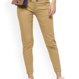 FLOREOS Women Comfort Skinny Fit Easy Wash Trousers-image-97