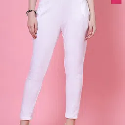 Clora Creation Women Pack Of 2 Smart Mid-Rise Easy Wash Woollen Trousers-image-72