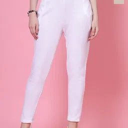 Clora Creation Women Pack Of 2 Smart Mid-Rise Easy Wash Woollen Trousers-image-8