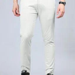 Bushirt Men Smart Slim Fit Easy Wash Pure Cotton Chinos Trousers-image-23