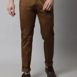 Majestic Man Men Smart Slim Fit Easy Wash Trousers-image-69