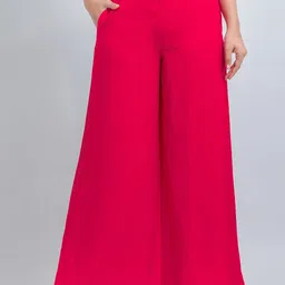 SUTI Women Loose Fit Cotton Parallel Trousers-image-94