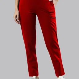Femmora Women Regular Fit Mid-Rise Flat-Front Trousers-image-41
