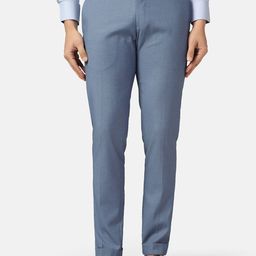 Blackberrys Men Textured Classic Slim Fit Low-Rise Formal Trousers-image-14
