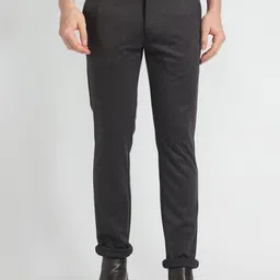 Arrow Sport Men Textured Skinny Fit Low-Rise Regular Trousers-picture-19