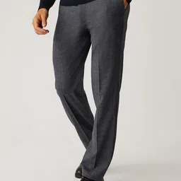 Marks & Spencer Men Mid-Rise Wool Trousers-picture-57