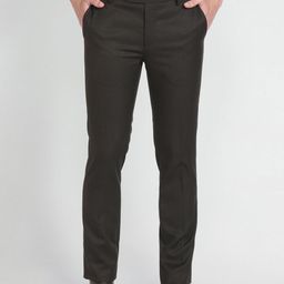 Arrow Men Smart Mid-Rise Plain Formal Trousers-image-38