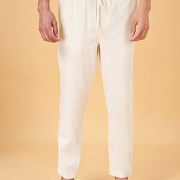 7 Alt by Pantaloons Men Regular Fit Mid-Rise Plain Cotton Trousers-image-72