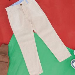 Pantaloons Junior Boys Mid Rise Cotton Trousers-picture-47