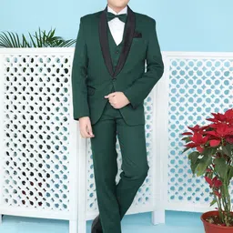 BAESD Boys Self Design Single-Breasted Four-Piece Party Suit-image-61
