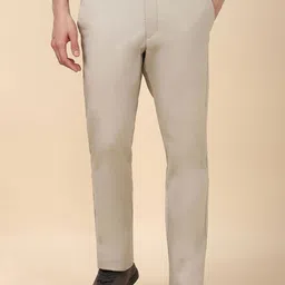 Allen Solly Men Regular Fit Mid-Rise Flat-Front Trousers-image-52
