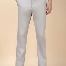 Allen Solly Men Regular Fit Mid-Rise Flat-Front Trousers-image-17