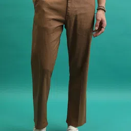 HIGHLANDER Men Textured Trousers-picture-4