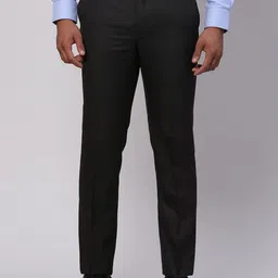 Park Avenue Men Mid-Rise Regular Fit Checkered Trousers-image-85