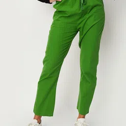 max Women Regular Fit Cotton Trousers-picture-33