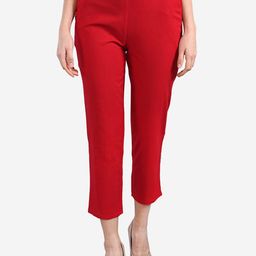 Be Indi Women Cotton Straight Fit Trousers-image-43