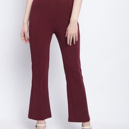 Wuxi Women Relaxed Straight Leg Straight Fit Bootcut Trousers-image-41
