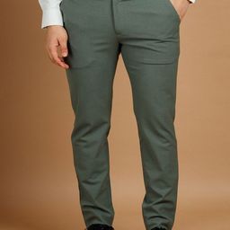 Muffynn Men Relaxed Straight Fit Mid-Rise Formal Trousers-image-128