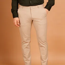 Muffynn Men Relaxed Straight Fit Mid-Rise Formal Trousers-image-84