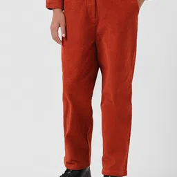 Vero Moda Girls Straight Fit Pure Cotton Trousers-image-81