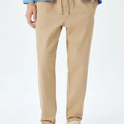 Koton Men Cotton Mid-Rise Straight Fit Trouser-image-44