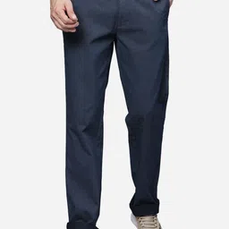 t-base Men Mid-Rise Straight Fit Trousers-image-78