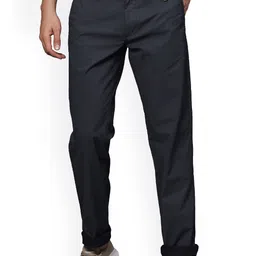 t-base Men Mid-Rise Straight Fit Trousers-image-79
