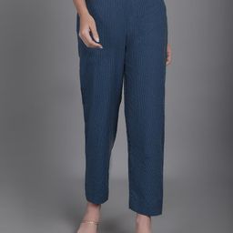 Aarsha Women Relaxed Straight Leg Trousers-image-51