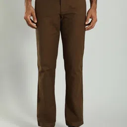 Indian Terrain Men Kansas Mid-Rise Cotton Chinos Trousers-image-90