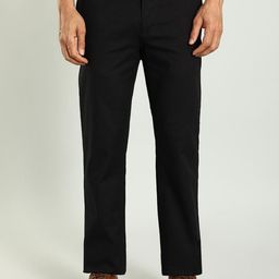 Indian Terrain Men Kansas Mid-Rise Chinos Trousers-image-34