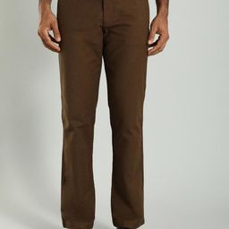 Indian Terrain Men Kansas Mid-Rise Chinos Trousers-image-40