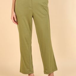 House Of Zelena Women High-Rise Maternity Parallel Trousers-image-45