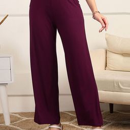 House Of Zelena Women High-Rise Maternity Trousers-image-62