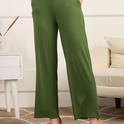 House Of Zelena Women High-Rise Maternity Trousers-image-98